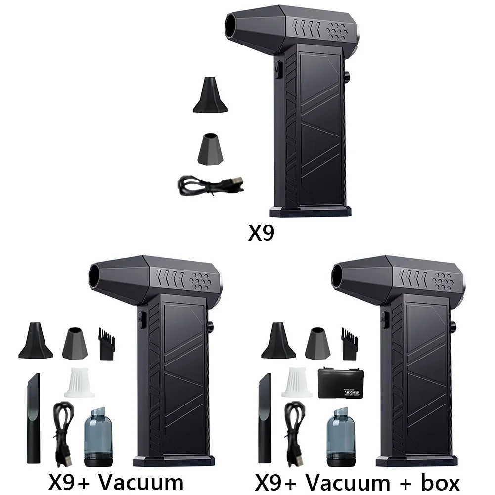 

X9PRO 300000RPM Violent Fan Powerful Air Blower Vacuum Dust Cleaner TypeC Charging Strong Wind Brushless Turbo Jet Blower Dryer