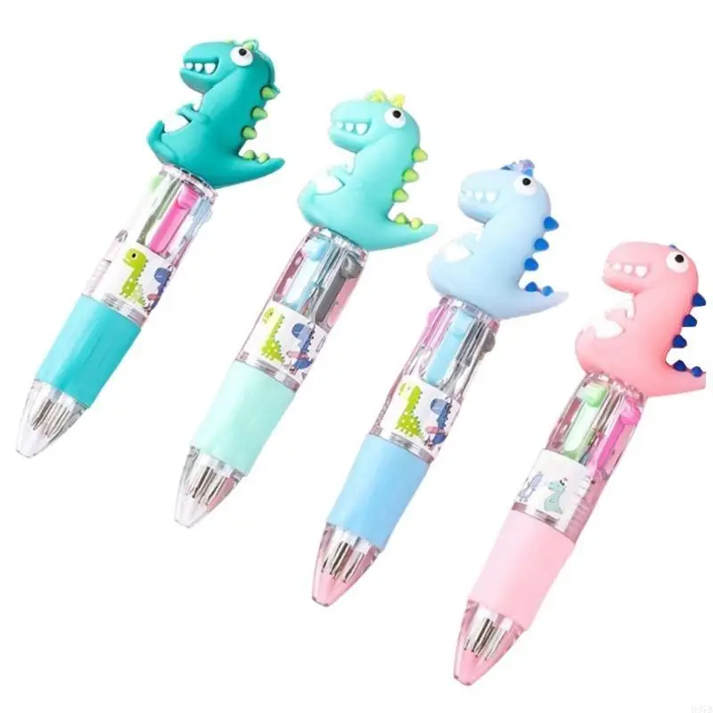 H37B 4PCS MultyColor BallPoint Pen 4 Color-In Pen-1 Выдвижная шариковая ручка для ребенка