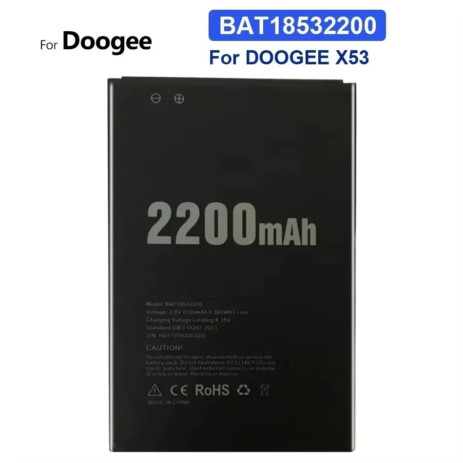 Аккумулятор для Doogee X3 X53 X55 X60 X60L X7 X7S X9S X11 X10 X90 X20 X30 X50 X70 Y8C X93 (X6 X9 X95 X97 X98 X5 X96) Max Mini Pro