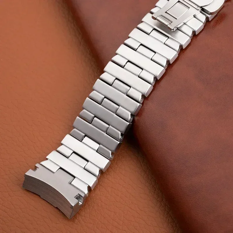 Cinturino in acciaio inossidabile nero argento massiccio 24mm22mm per cinturino Panerai sommergibile Luminor pam441 111 accessori braccialetto