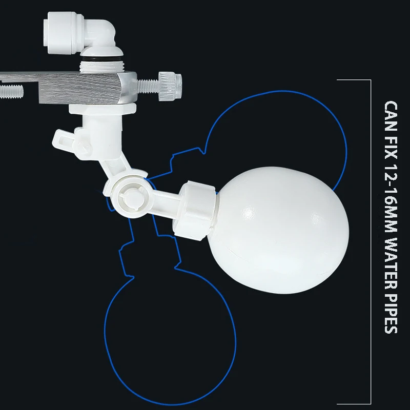 ZRDR DIY Aquarium Acrylic Hydrating Device Automatic Farm Animal Feeding Water Floating Ball Valve Net Water Level Controller