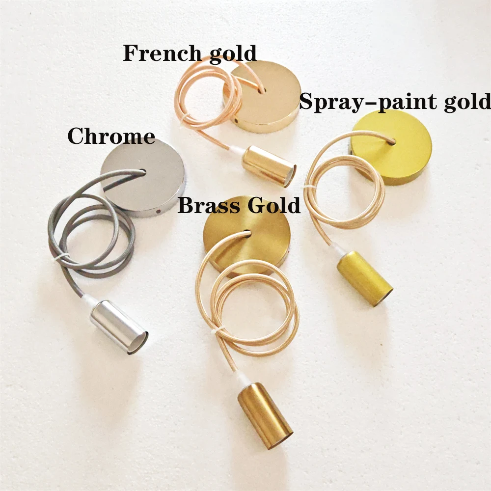 E14 Hanging Lamp Holders with Cable DIY Simple Ceiling Lamp Holder Socket for Pendant Lamp Lighting Fixture Accessories