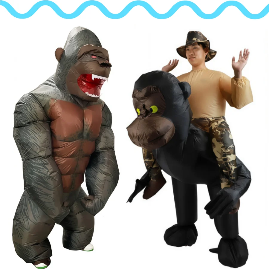 

Ваджра, горилла, надувной костюм, мультяшный кукольный реквизит для выступления на сцене, забавные и забавные костюмы, надувной костюм Ваджра