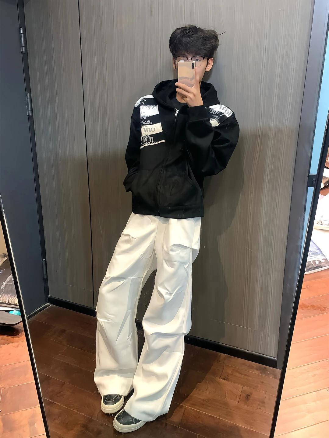 

Белые мужские повседневные рабочие брюки Cleanfit в американском уличном стиле, осенние, широкие, карго, для уличной моды (OOTD)