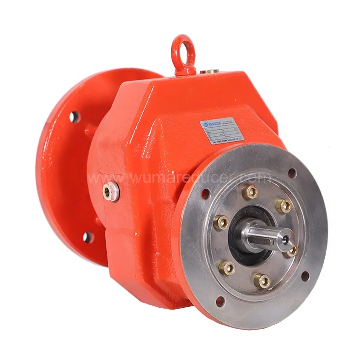 

1400RPM 1:30 Ratio Inline Helical Gear Motor R Series Reducer Small Boat Marine Gearbox
