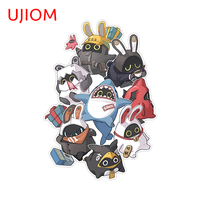 UJIOM 13cm x 9.2cm Zenless Zone Zero Bangboo Funny Wall Sticker Kawaii Monsters Graphics Decals Creativite Kids Room Wallpapers