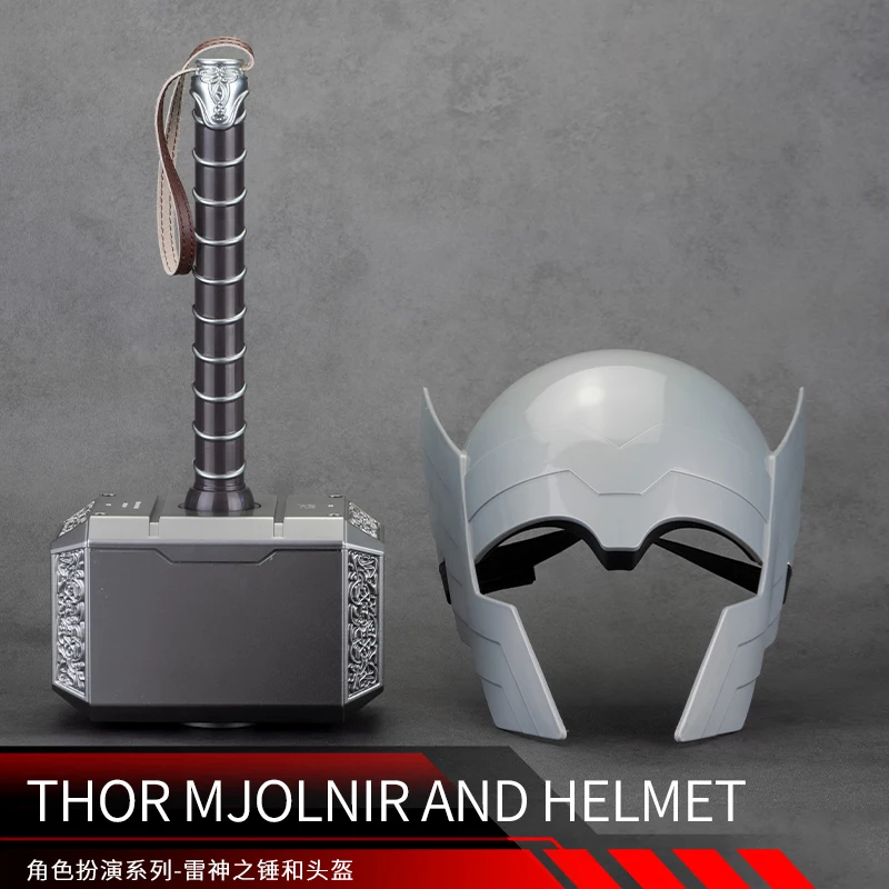 Marvel Superhero Cosplay Prop Captain America Shield Thor Hammer Mask Helmet For Halloween Party Role Play