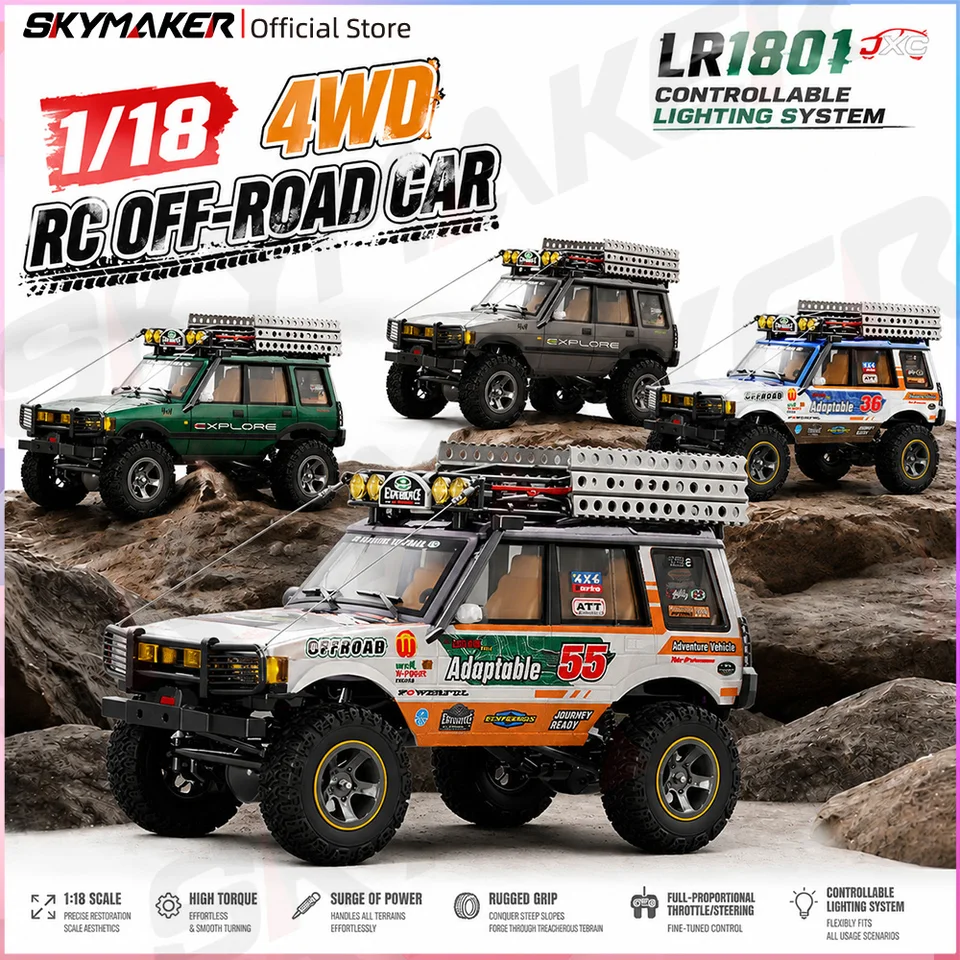 LR1801 JXC 1/18 4WD 2.4G Full Proportional Remote Control Car Off