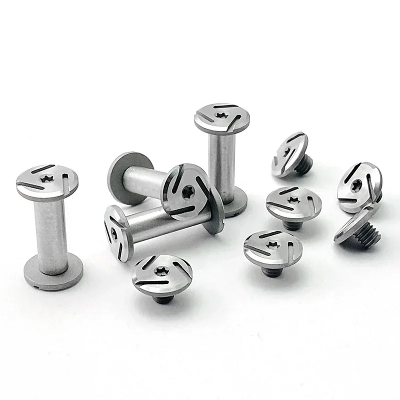 

4Sets 416 Stainless Steel M4 Fastening Screw for DIY Knife Handle Making Material Spindle Screw Furniture Mounting Rivet