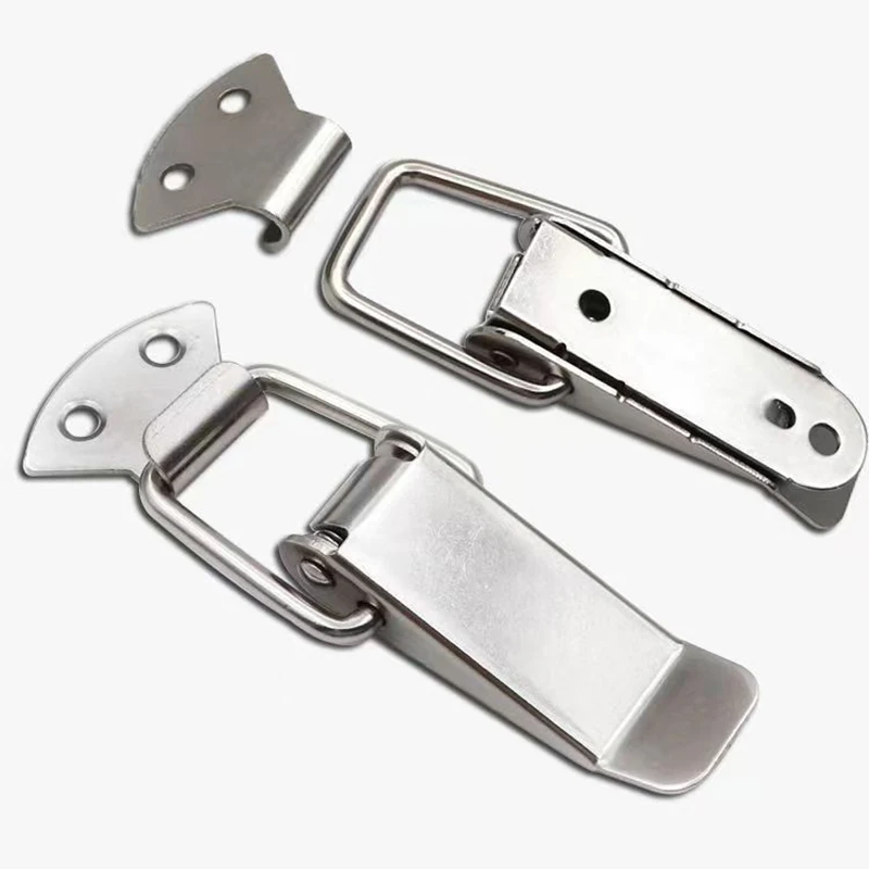 مشبك صندوق من الفولاذ المقاوم للصدأ ، مشبك قفل للأمتعة مضاد للسرقة ، إبزيم صندوق أدوات منقار البط