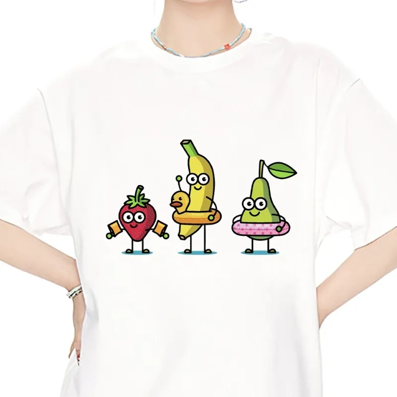 

Obst liebt den Sommer T Shirt Men Couple Combination Clothes Short Sleeve Collar Fashion Women Cotton