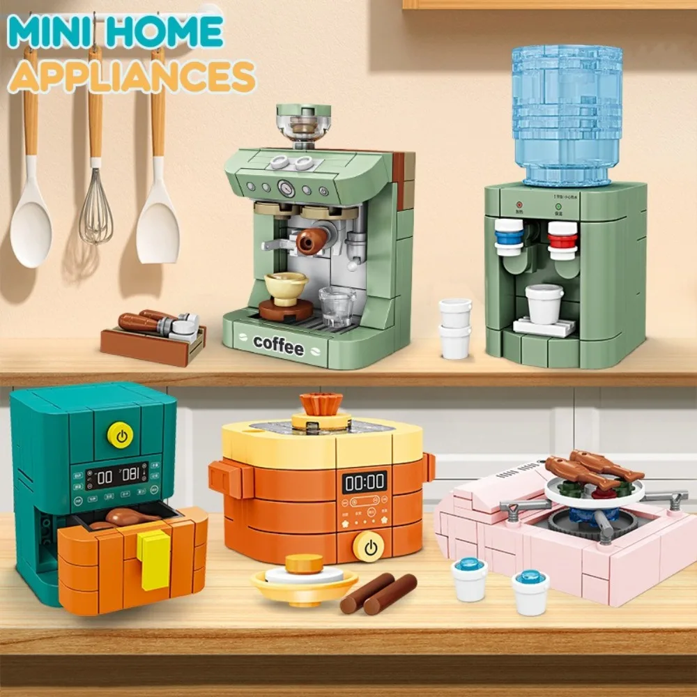 

Play Home Appliance Kids Building Blocks Toys Birthday Gift Mini Appliances Set Home Appliance Building Blocks
