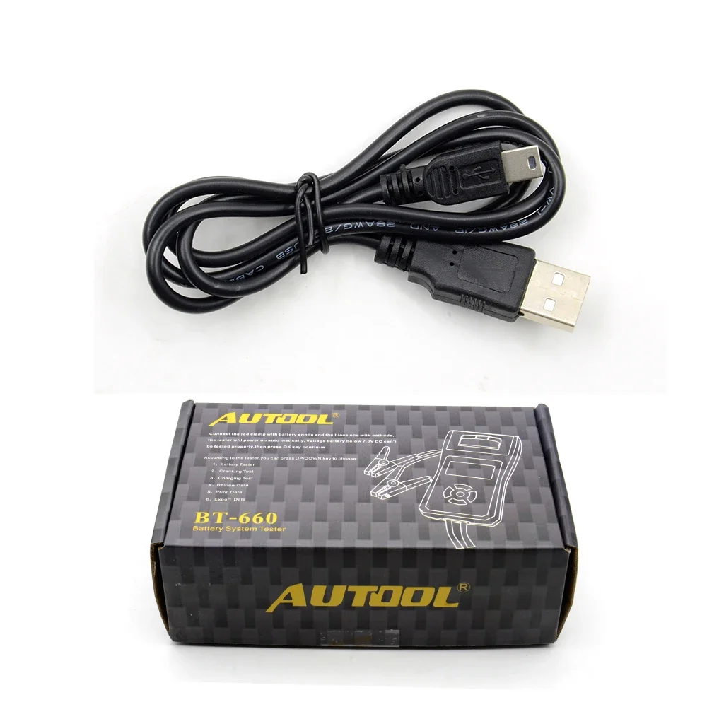 2025年ホットセール AUTOOL BT660 バッテリーテスター 内蔵サーマルプリンター BT-660 バッテリーテスター ほとんどの自動車診断ツールに対応