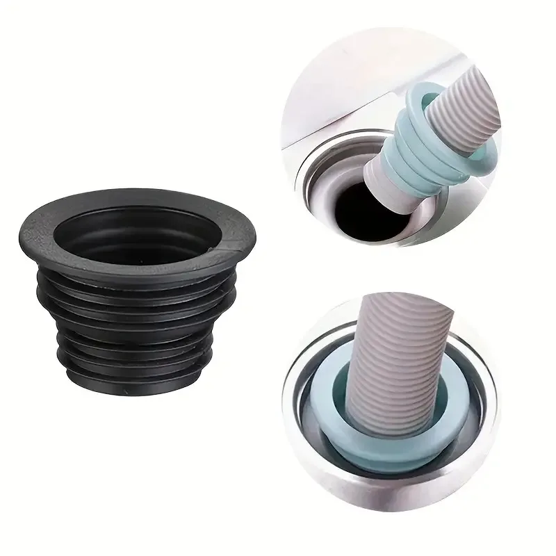 10pcs Anti-Odor Sealing Rings Plugs For Sewer Pipes Washing Machine Drain Pipes Silicone Floor Drain Anti-Insect Plugs