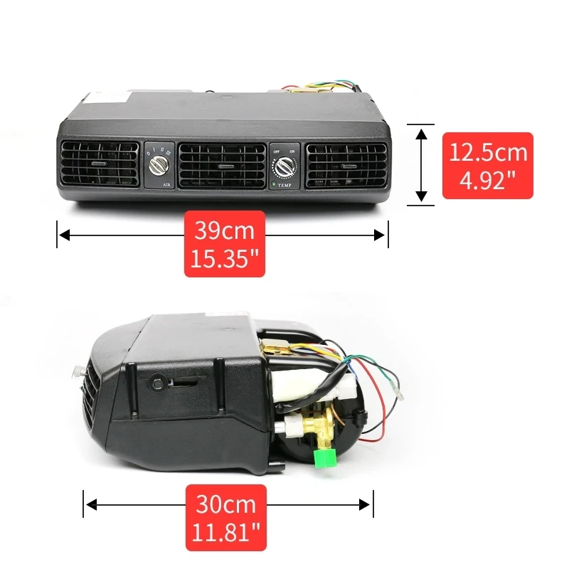 Uniwersalny klimatyzator parownika pod deskę rozdzielającą 24V 12V do pickupa klasyczny samochód przyczepy kempingowej
