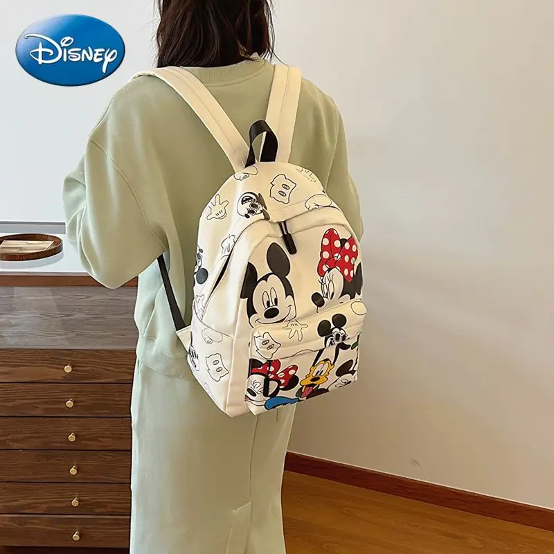 Disney Cartoon Mickey Mouse New Kids Backpack Mini Minnie Schoolbag Girls and Boys Cute Shoulder Bag Cute  Vacation  Daily