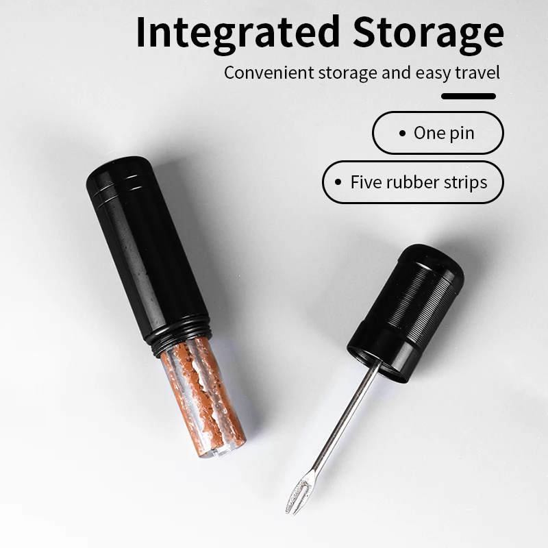 

Bicycle Tubeless Tyre Fast Repair Kit MTB Road Bike Tires Puncture Sealant Rubber Strip Drill Tool Handle Bar Hidden Tyre Repair