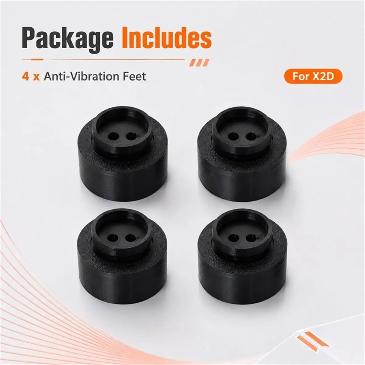 4Pcs Dust Proof Rubber Foot Pad for X2D 3D Printer Improve Print Quality and Stability 3D Printer Parts for X2D