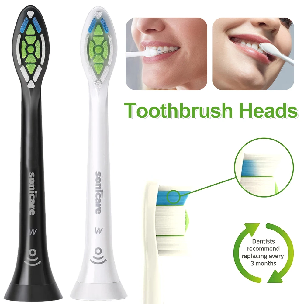 8/4 шт., сменные головки для зубной щетки Philips HX6064 Sonicare W2 8/4 шт., сменные головки для зубной щетки Philips HX6064 Sonicare W2