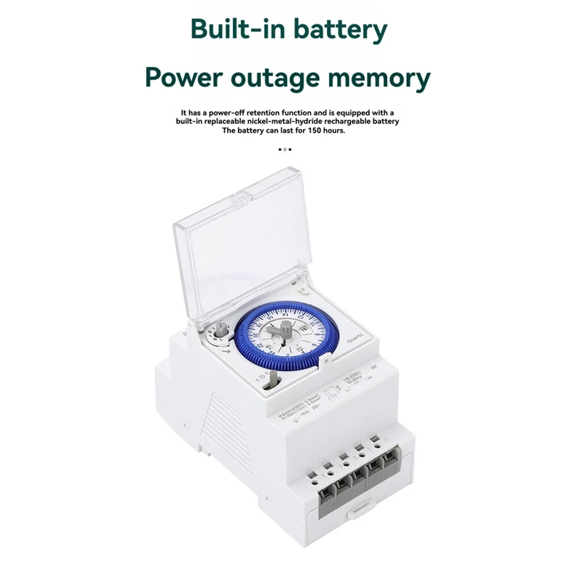 SUL181d DIN السكك الحديدية الموقت التبديل 24 ساعة للبرمجة الصعود توقيت تحكم ل ضوء الشارع الطريق السريع الأجهزة المنزلية-A50M #2