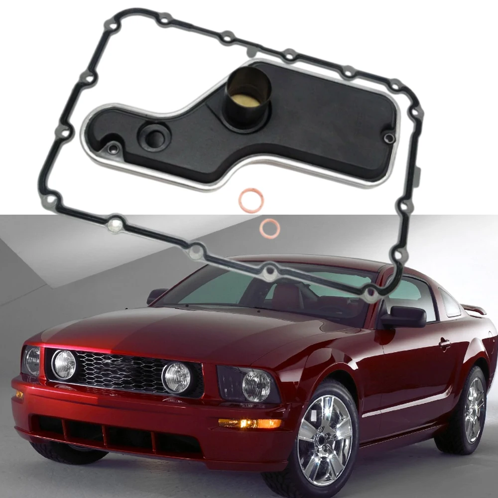 1Set Transmission Filter Oil Pan Gasket Kit For Ford and Lincoln Models 3W4Z-7A098-AA 5R55S 5R55W 5R55N Metal Car Accessories