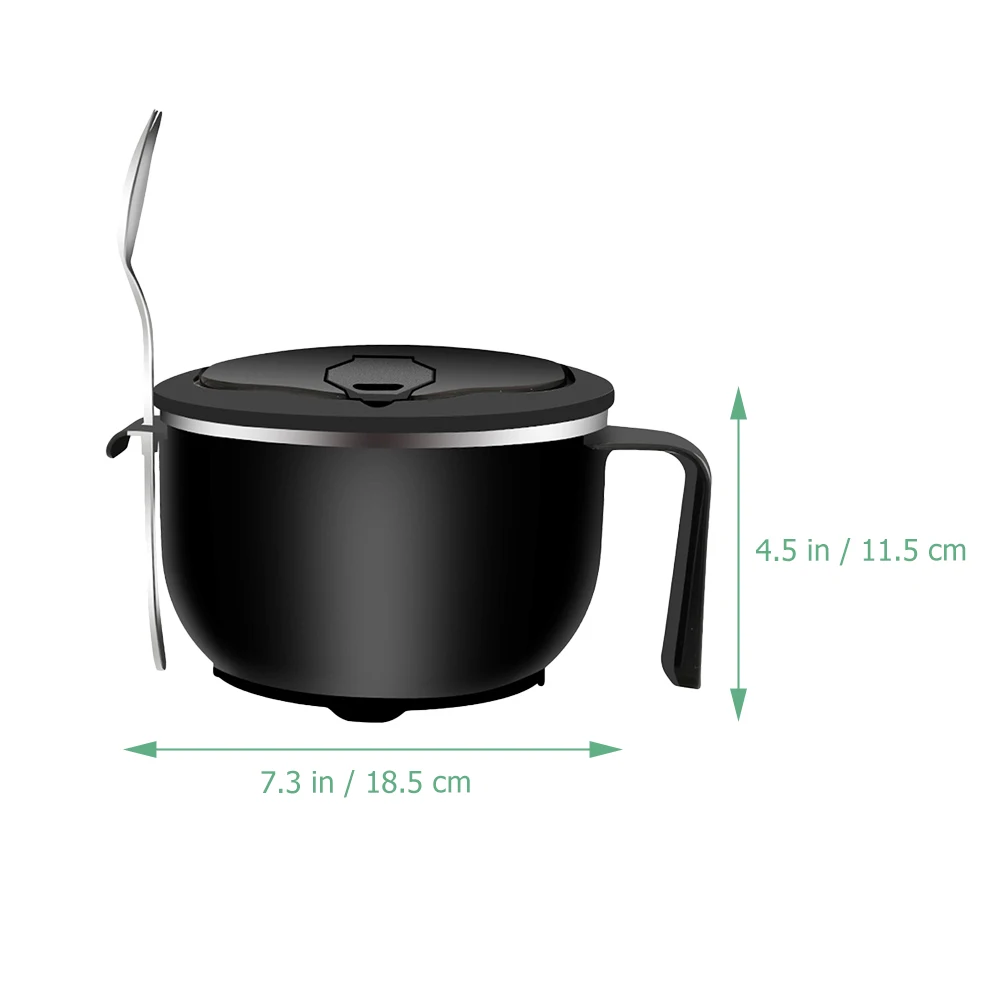 

Stainless Steel Noodle Bowl Lidded Food Storage Soup Rice Container Drainage Hole Anti-Scald Handle Portable Bowls for Salad