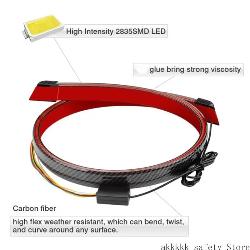 

Спойлер 120 см со светодиодным указателем поворота, водонепроницаемый верхний стоп-сигнал XXFF