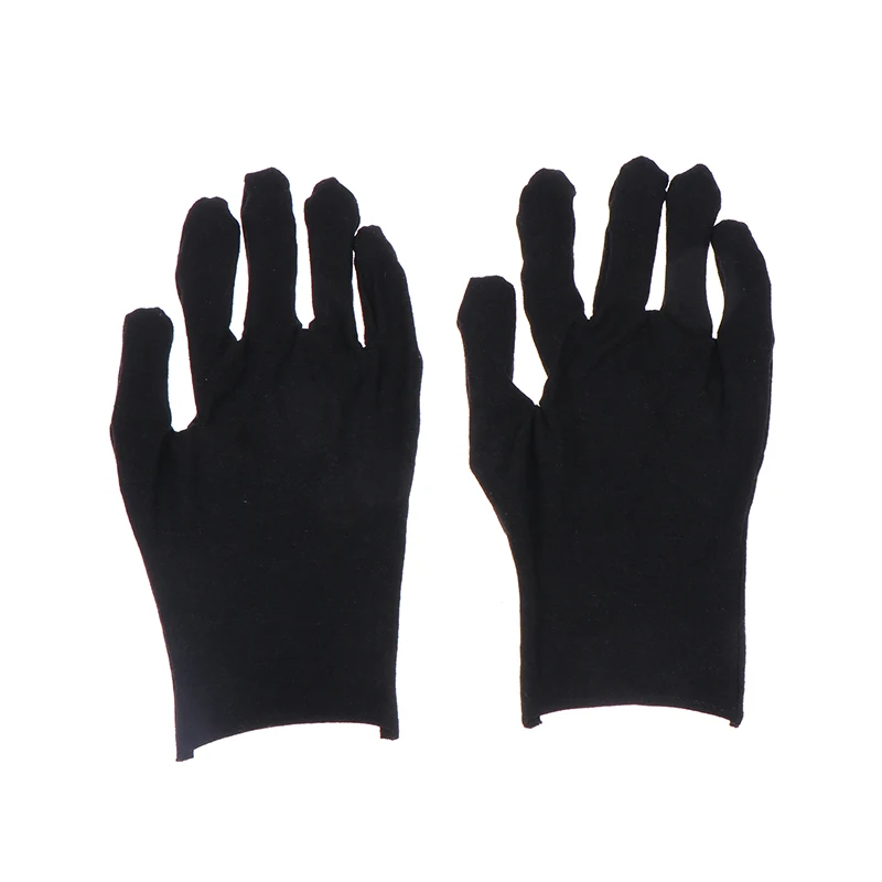 Practical Jewelry Gloves Wrist Length Gloves Black Gloves Work For Protection Coin Inspection Gloves For Fetching Jewels