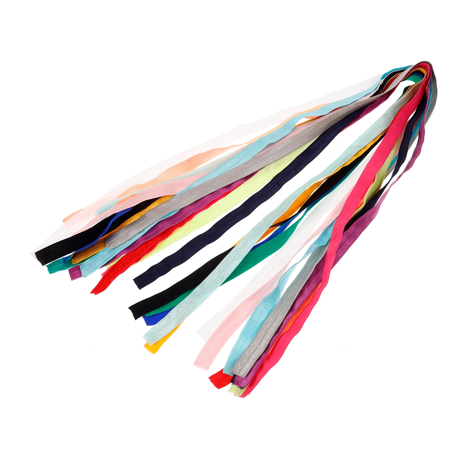 

15Pcs Colorful Elastic Bands High Quality Polyester Soft Stretchy Durable DIY Crafts Headbands Hair Bows 15 Colors 1 Meter Each