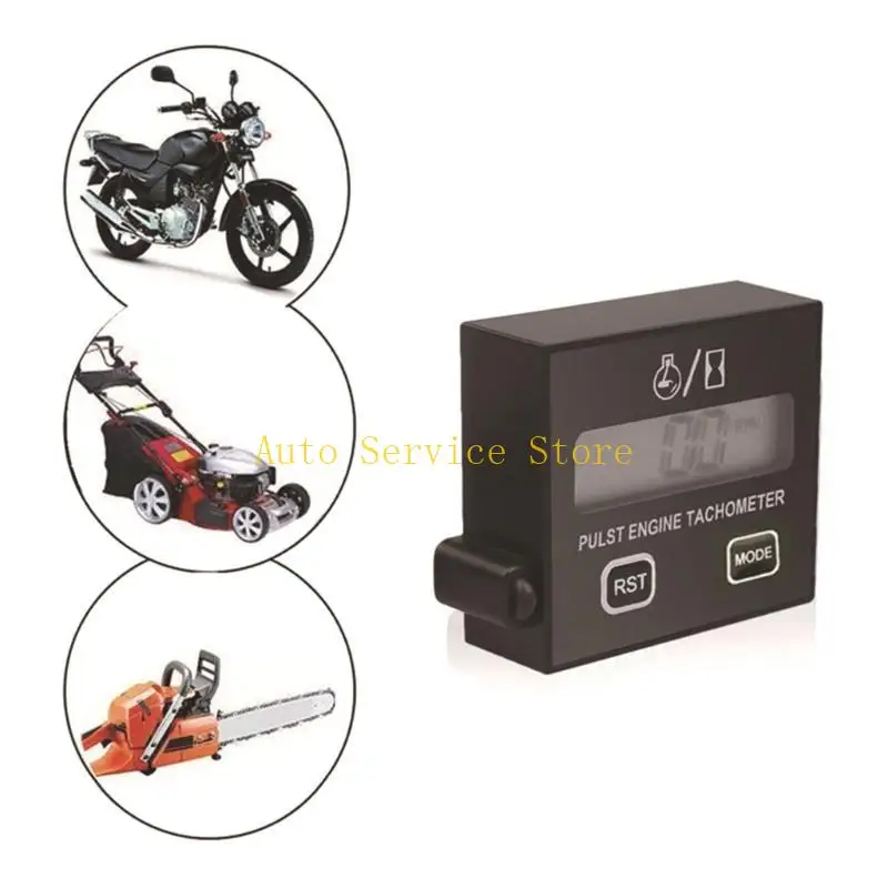 462A Tachometer Speedometer Inductive Hour Meter for Chainsaw Waterproof Tachometer