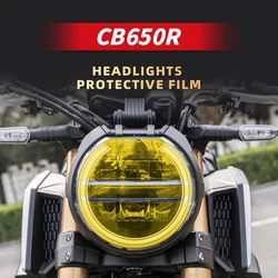 Used for HONDA CB650R Motorcycle Accessories A set of headlight And Taillight TPU Transparent Protective Film Of Motor Bike
