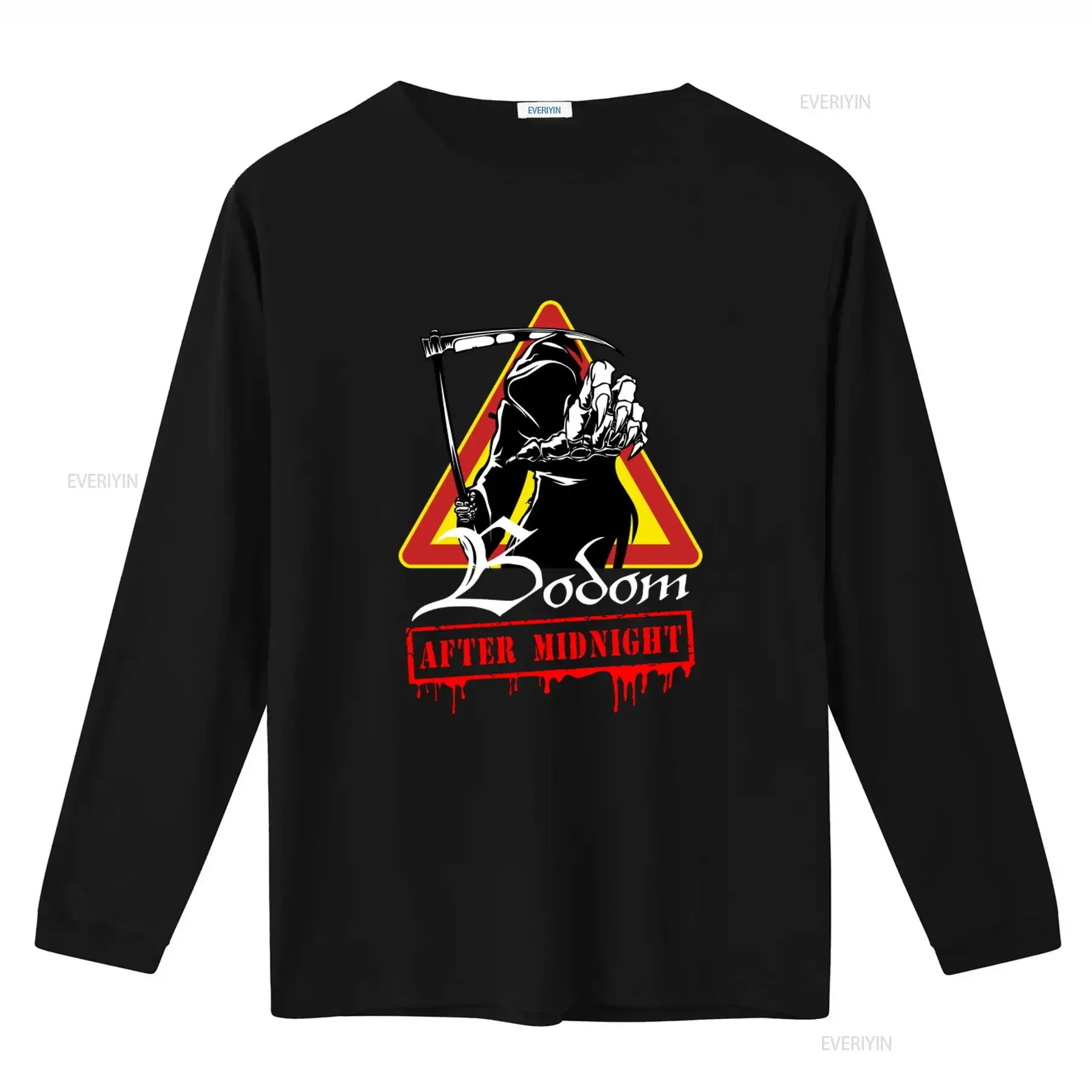 2021 Trendy Children Of Bodom After Midnight T Shirt with Cool Grim Reaper Design vintage Washed Comfortable Stretched