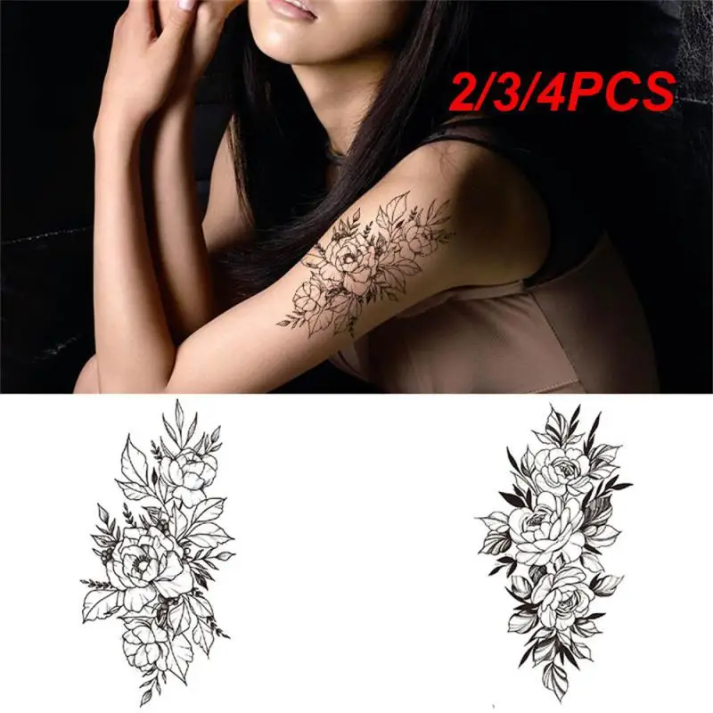 2/3/4PCS Full Arm Tattoo Patch Unique Design Various Styles Simulation Tattoo Transfer Sticker Semi-permanent Tattoo Stickers