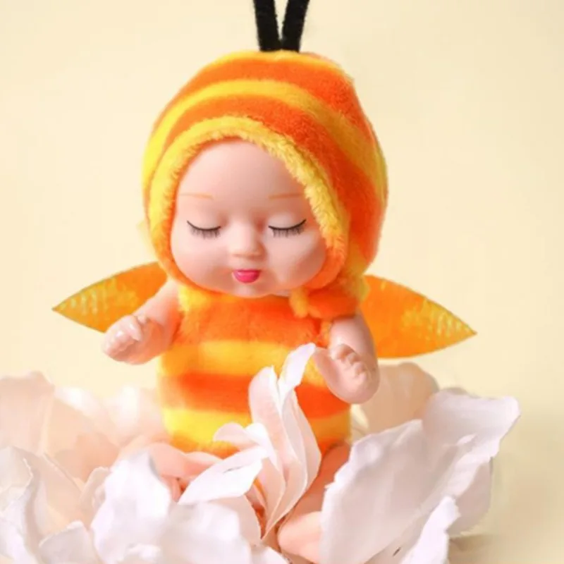 Simulation Princess Dolls Silicone Reborn Baby Mini Cute Sleeping Baby Series Toy Harmless Kid Accompany Toddler Kawai Play Gift