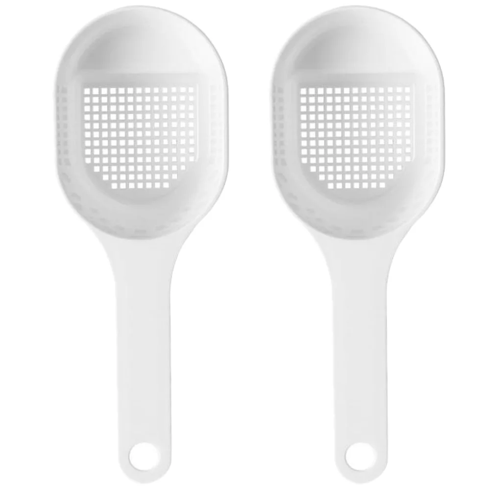 

2 Pcs Sprinklers Sugar Sieve Spoons Spoons Mesh Nets Kitchen Utensils Plastic Baking Tools