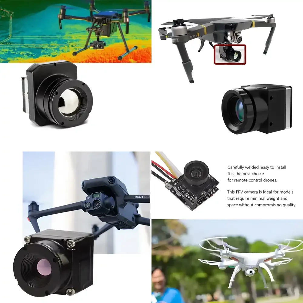 Hti 256x192/384x288/640x512 Resolution FPV Thermal Imaging Camera FPV Accessories Parts Mini Camera Thermal Camera
