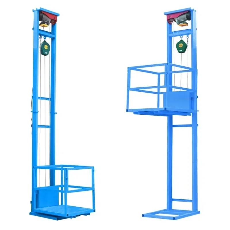 

Small electric hydraulic lift warehouse home cargo elevator lift