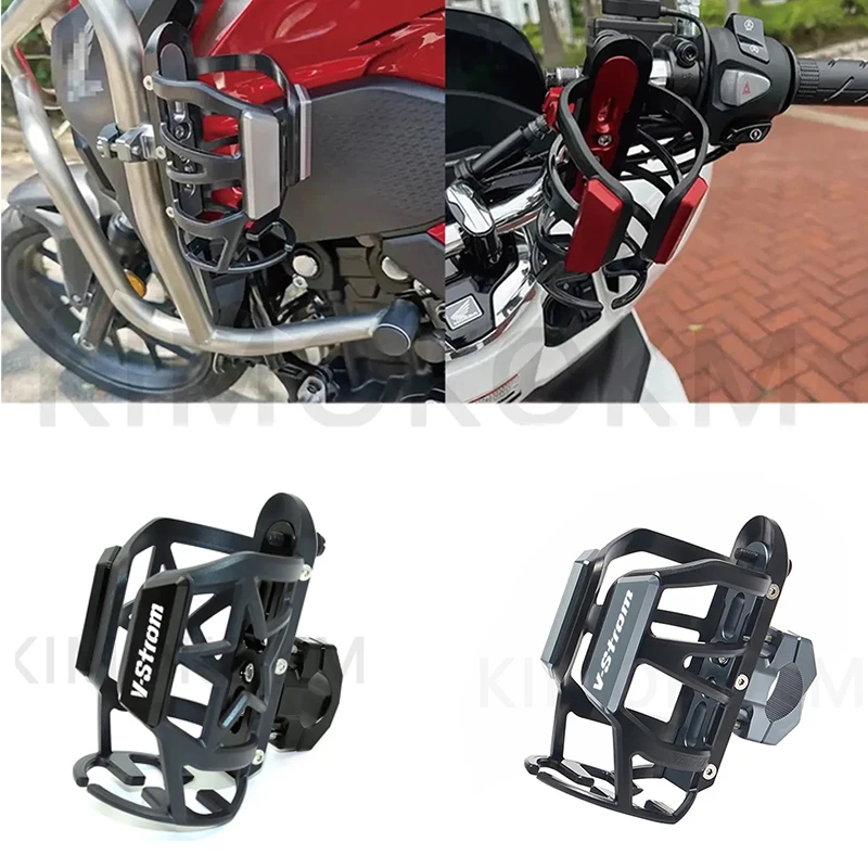 

For Suzuki VSTROM 650 1000 1050 1050XT V-STROM DL250 DL650 DL1000 Motorcycle Beverage Water Bottle Cage Drink Cup Holder