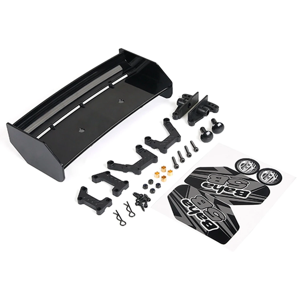 مجموعات جناح البلاستيك والمعادن طقم جناح السيارة الخلفي مناسب لقطع غيار السيارات 1/5 ROVAN KM BAJA 5B Rc