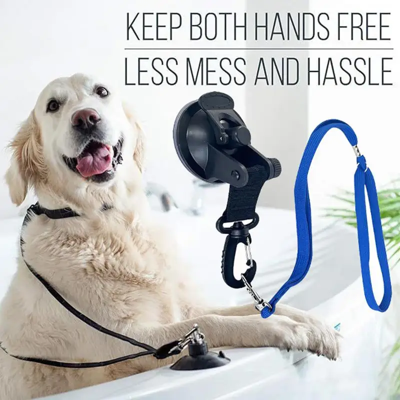 Suction Dog Bath Restraint Tether Adjustable Dog Shower & Bath Supplies Secure Restraint Tether With Strong Suction Power