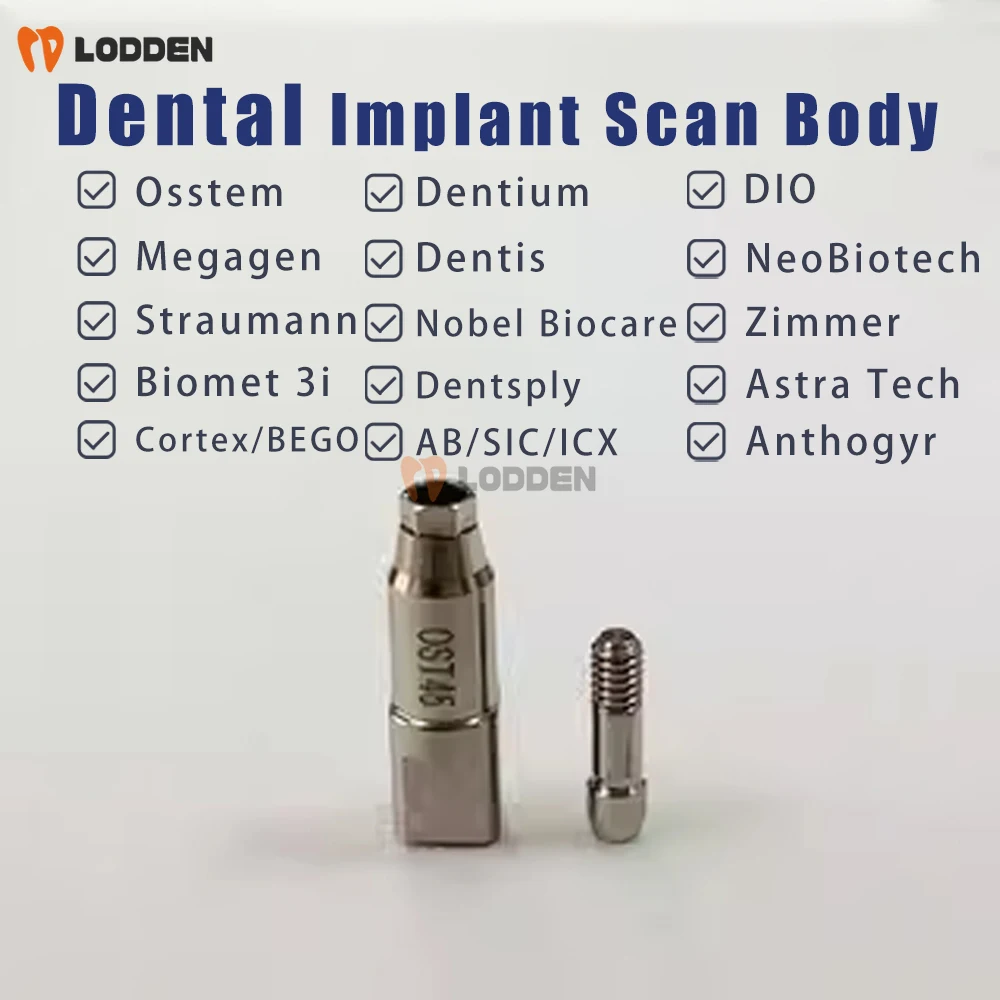 Impianto dentale Scan Body lega di titanio Osstem/Dentium/DIO/Megagen/Dentis/NeoBiotech/Straumann/Nobel Biocar/Zimmer/Biomet 3i ecc