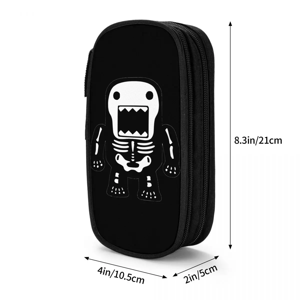 Imagem -06 - Domo Kun Doll Halloween Spooky Pencil Cases Lovely Pen Bags para Meninas e Meninos Grande Capacidade Material Escolar Bolsa de Cosméticos