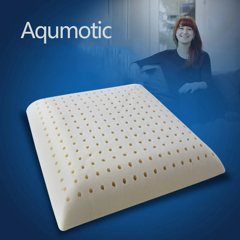 Imagem -02 - Aqumotic-almofada de Látex para Sofá Almofada Durável Almofadas Respiráveis Multi Tamanho Branco 35cm 40cm 45cm 1pc