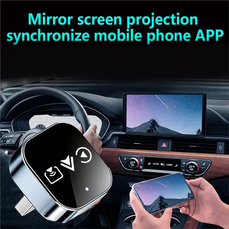 Wireless 3In1 Upgrade Carplay Adapter Android Auto Mirror Link Smart AI Box USB Plug And Play Auto Connect Wifi For-Y79A