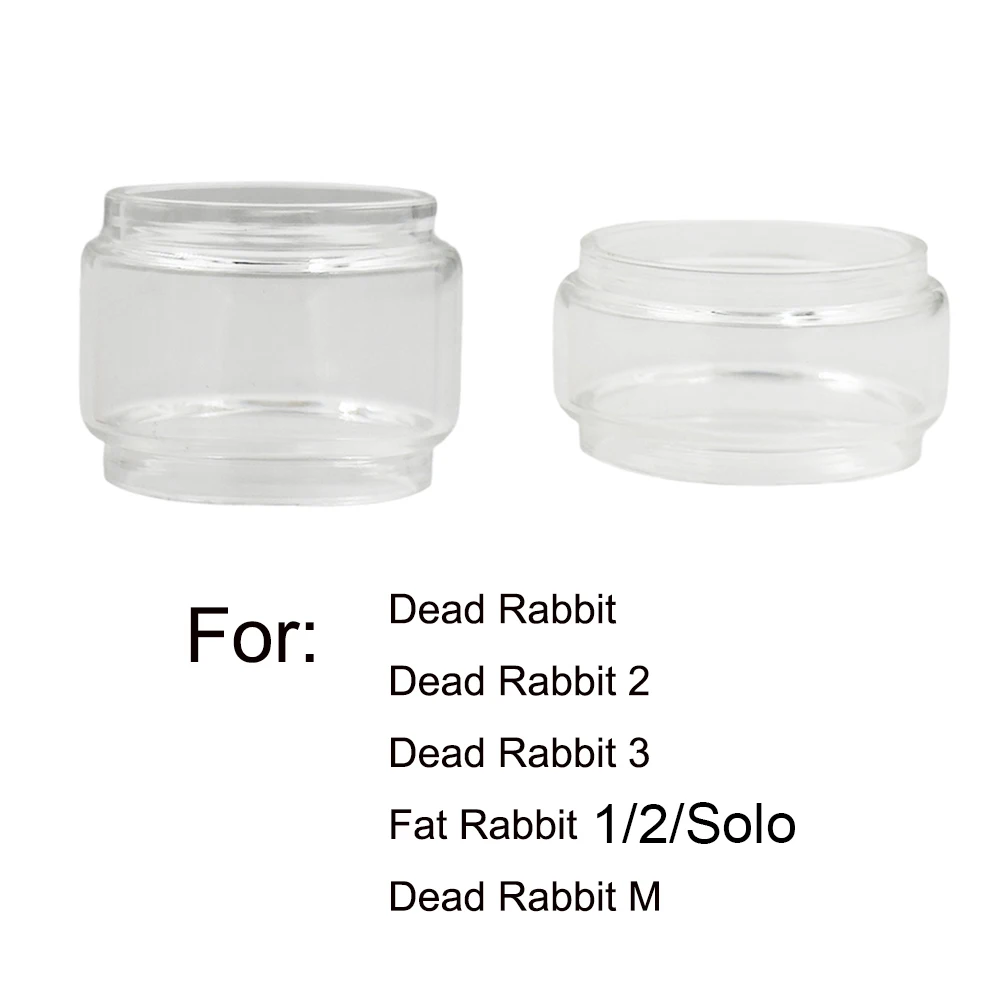 Replacement Bubble Glass for 4.5ml Dead Rabbit V1 V2 V3 V4 M Fat Rabbit 2 Accessories