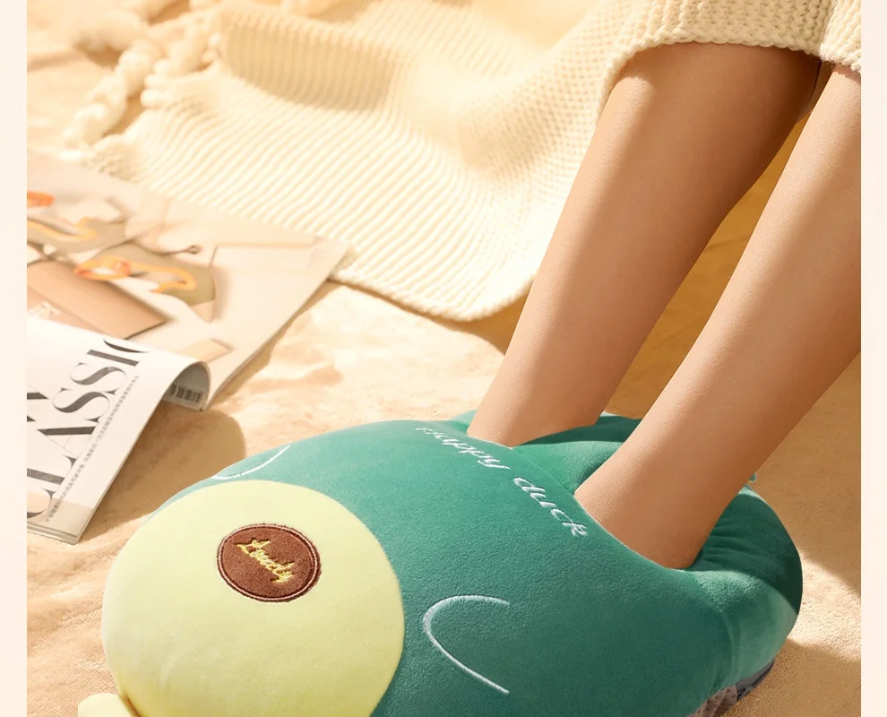 

for Home Office Bedroom UseElectric Foot Warmer Heater Constant Temperature Adjustable Soft Velvet Washable Heating Pad