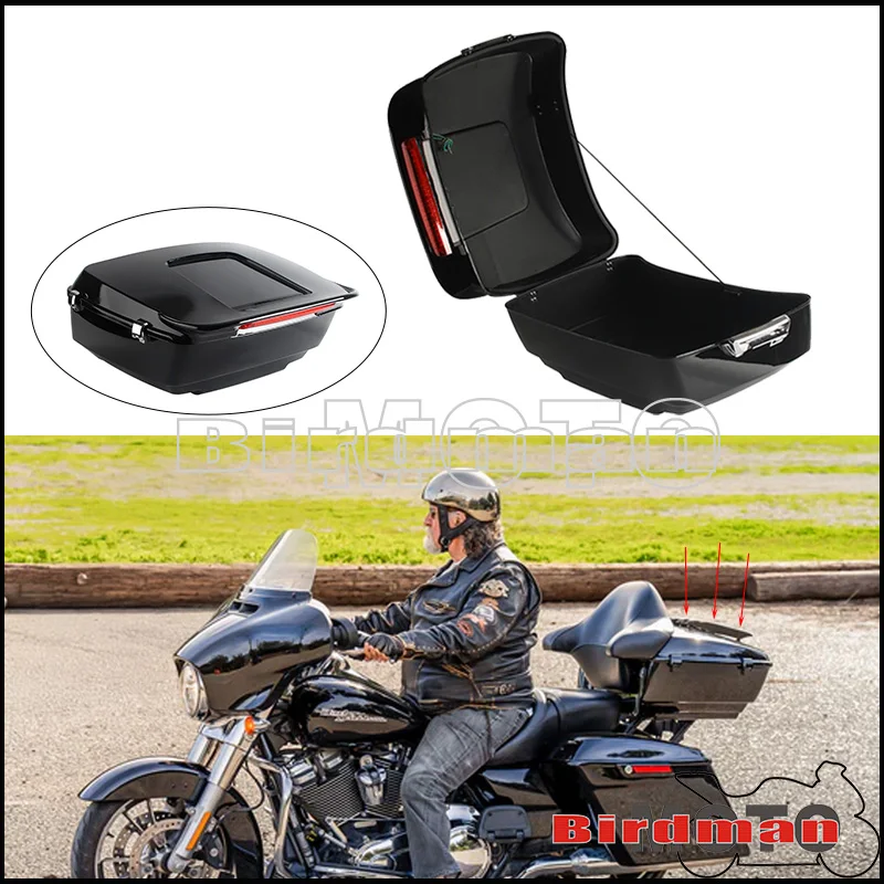 Motorcycle Accessories Tour Trunk Pack Tail Box For Harley Electra Glide FLHT Harley Street Glide FLHX FLHXS FLHXSE 2014-2023