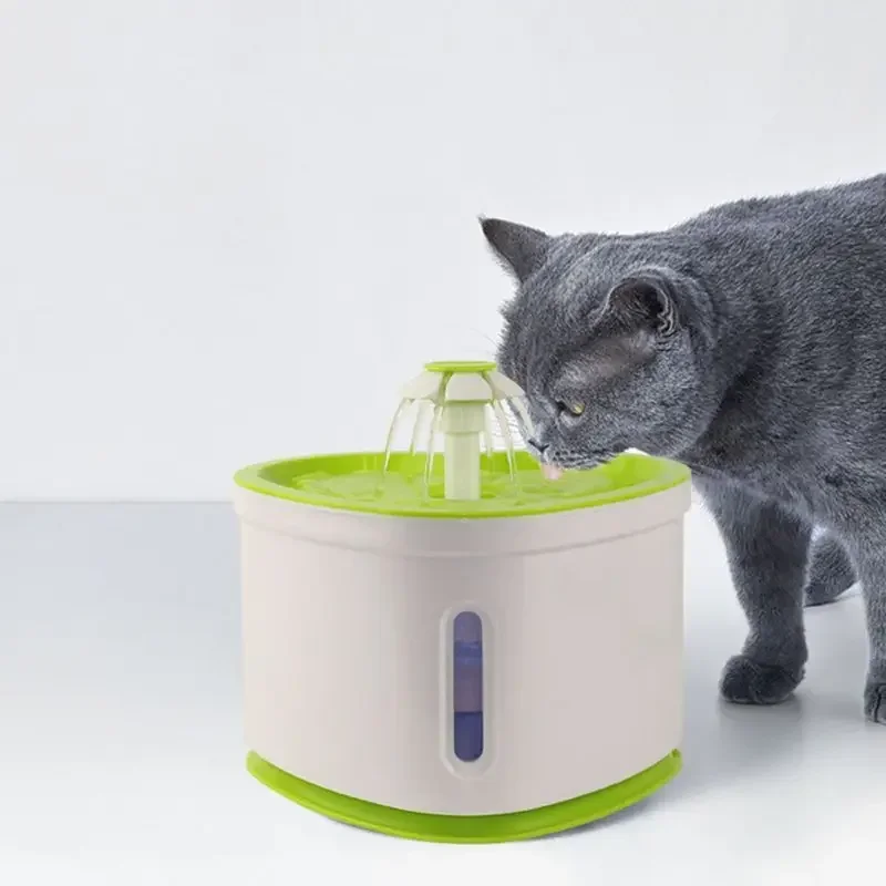 2L pet dog automatic electric USB silent water dispenser Cat heart-shaped fountain water dispenser