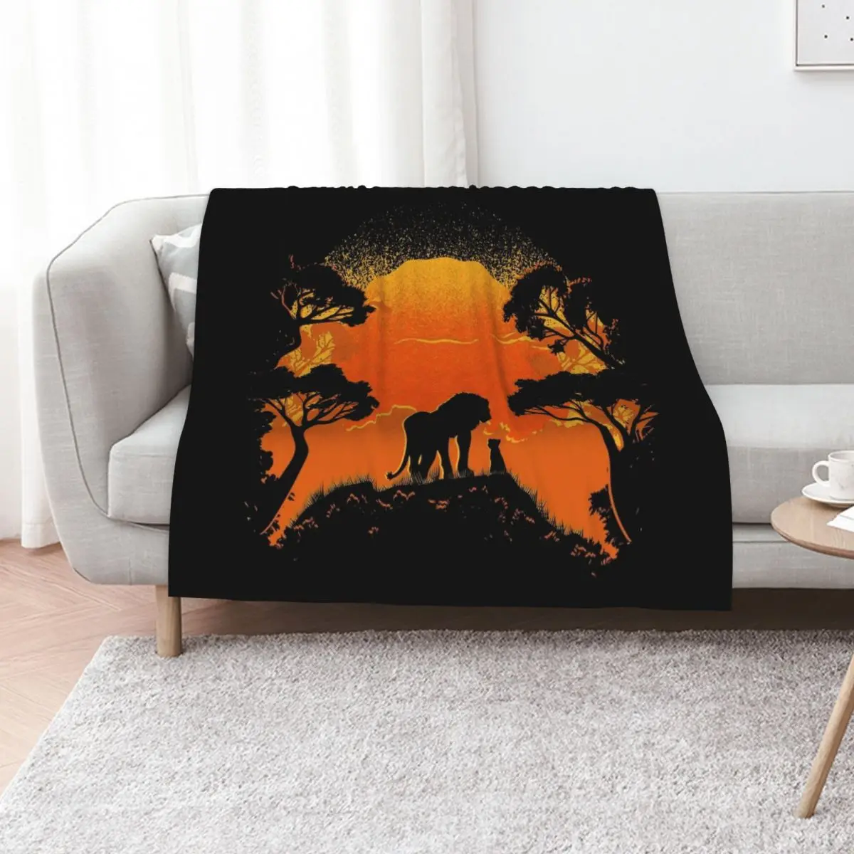 Father and Son Throw Blanket Men's Soft Warm Throw Blanket for Couch