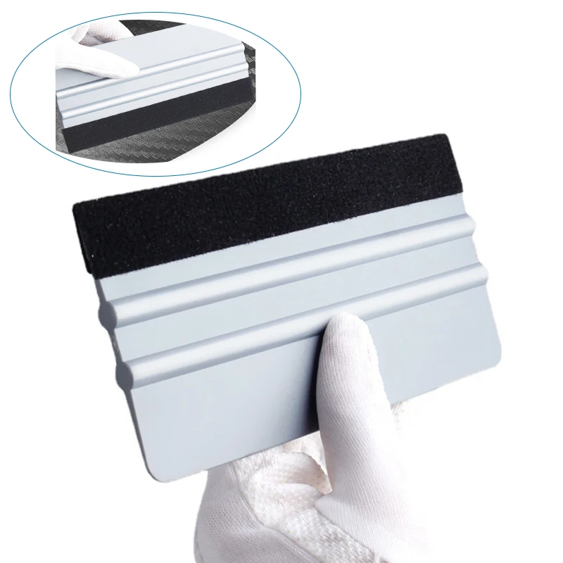 Car Clean Vinyl Wrap Felt Squeegee Carbon Film Stickers Decals Wallpaper Applicator Window Tinting Tool Wiper Scraper